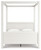 Aprilyn White Queen Canopy Bed