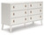 Aprilyn White Six Drawer Dresser