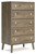 Aprilyn Light Brown Five Drawer Chest Aprilyn Light Brown Five Drawer Chest