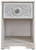 Paxberry Whitewash One Drawer Night Stand Open Cubby