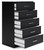 Finch Black Five Drawer Chest 46" Height Finch Black Five Drawer Chest 46" Height