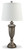 Doraley Antique Silver Finish Metal Table Lamp (Set of 2)