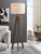Dallson Dark Gray Wood Floor Lamp