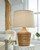 Kerrus Brown Rattan Table Lamp