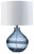 Lemmitt Navy Glass Table Lamp