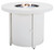 Sundown Treasure White Round Fire Pit Table