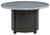 Coulee Mills Gray / Black Round Fire Pit Table