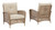 Braylee Driftwood Lounge Chair W/Cushion (Set of 2)