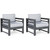 Amora Charcoal Gray Lounge Chair W/Cushion (Set of 2)