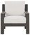 Tropicava Taupe / White Lounge Chair W/Cushion