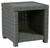 Elite Park Gray Square End Table