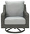 Elite Park Gray Swivel Lounge W/ Cushion