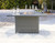 Palazzo Gray Rectangular Bar Table W/Fire Pit