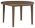 Germalia Brown Round Dining Table W/Umb Opt