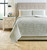 Doralia White / Charcoal Queen Coverlet Set