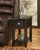Breegin Almost Black Chair Side End Table