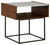 Rusitori Brown / Beige / White Rectangular End Table