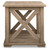 Elmferd Light Brown Square End Table