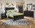 Maribel Black 5 Pc. Dresser, Mirror, Full Panel Bed