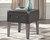 Todoe Dark Gray Rectangular End Table