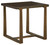 Balintmore Brown / Gold Finish Rectangular End Table