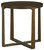 Balintmore Brown / Gold Finish Round End Table