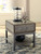Derrylin Brown Rectangular End Table