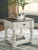 Havalance White / Gray Square End Table