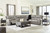 Dunleith Gray Power Reclining Sectional 6 Piece