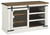 Wystfield White / Brown Medium TV Stand