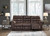 Derwin Nut Reclining Sofa W/ Drop Down Table Derwin Nut Reclining Sofa W/ Drop Down Table