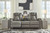 Mancin Gray Reclining Sofa W/Drop Down Table