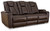 Mancin Chocolate Reclining Sofa W/Drop Down Table Mancin Chocolate Reclining Sofa W/Drop Down Table