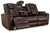 Mancin Chocolate Reclining Sofa W/Drop Down Table Mancin Chocolate Reclining Sofa W/Drop Down Table