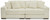 Lindyn Ivory Sectional Sofa 2 Pc