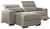 Mabton Gray Right Arm Facing Power Recliner 2 Pc Sectional