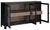 Lenston Black / Gray Accent Cabinet With 3 Doors