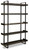 Kevmart Grayish Brown / Black Bookcase