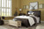 Mesling Dark Brown Queen Upholstered Bed