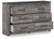 Bronyan Dark Gray Six Drawer Dresser Bronyan Dark Gray Six Drawer Dresser