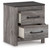 Bronyan Dark Gray Two Drawer Night Stand