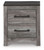 Bronyan Dark Gray Two Drawer Night Stand