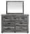 Thyven Gray Dresser, Mirror