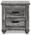 Thyven Gray Two Drawer Night Stand Thyven Gray Two Drawer Night Stand
