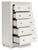 Grantoni White Five Drawer Chest Grantoni White Five Drawer Chest