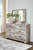 Hodanna Whitewash Dresser, Mirror