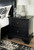 Chylanta Black Two Drawer Night Stand