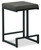 Strumford Gray / Black Upholstered Barstool (Set of 2)