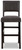 Leektree Gray / Brown Tall Upholstered Barstool (Set of 2)