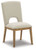 Dakmore Linen / Brown Dining Upholstered Side Chair (Set of 2)